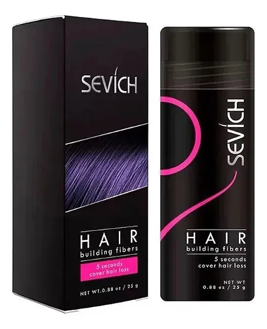 Fibras capilares Sevich 25g queratina para cubrir calvicie