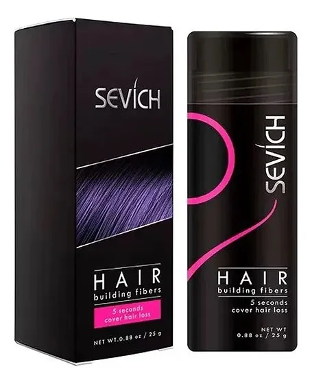 Fibras capilares Sevich 25g queratina para cubrir calvicie